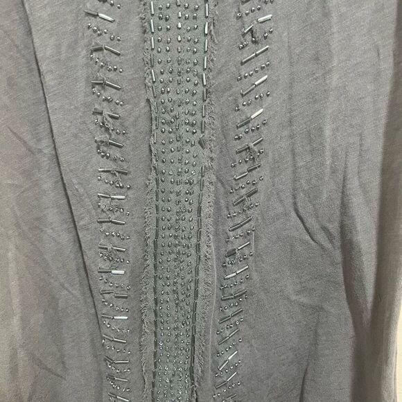 J. Crew grey Beaded Tank - Picture 3 of 8